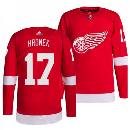 Detroit Red Wings Filip Hronek 17 Adidas Rot Trikot Authentic - Herren